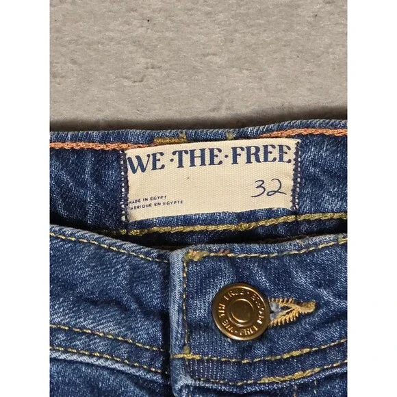 We the Free Free People Ava High Rise Boot Cut Denim Size 32 Relaxed Fit Flare - Picture 4 of 12